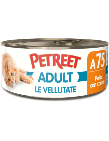 PETREET Vellutate Gatto Adulto Pollo con Carote 70Gr - ronnypet.it