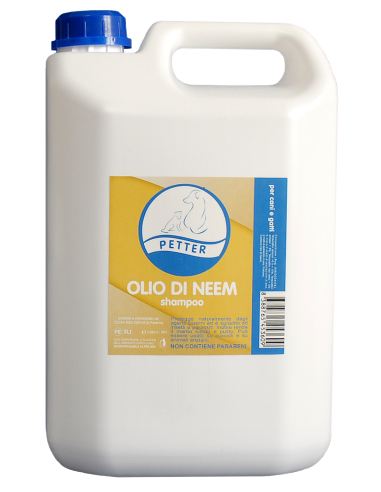 Shampoo Professionale neutro all'olio di NEEM 5 LT - ronnypet.it