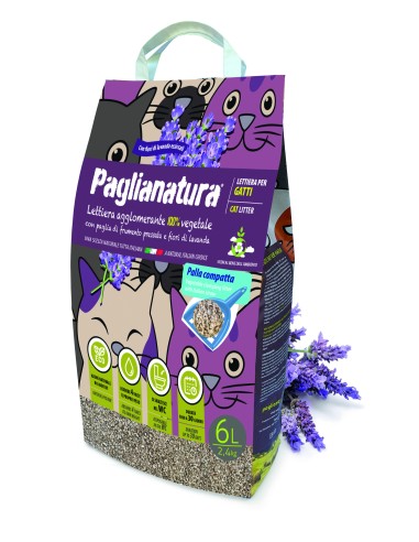 Lettiera Agglomerante Paglianatura Naturale Alla Lavanda Per Gatto 3kg - ronnypet.it