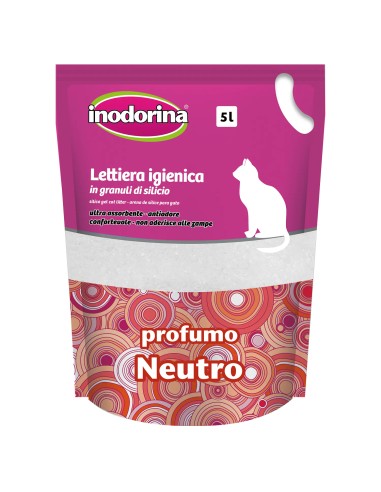 Lettiera Al Silicio Per Gatto Inodorina Profumo Neutro 5L-www.ronnypet.it/shop