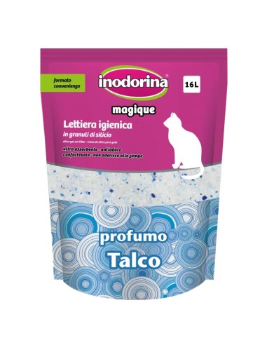 Lettiera Al Silicio Per Gatto Inodorina Profumo Talco 16L - ronnypet.it