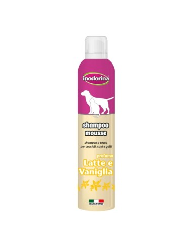 INODORINA SHAMPOO MOUSSE LATTE E VANIGLIA - ronnypet.it