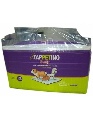 EUROFIL Tappetini Igienici Assorbenti per Cani e Gatti Animali Domestici - Il Tappetino Family Traverse 60x60 - 30 Traversine...