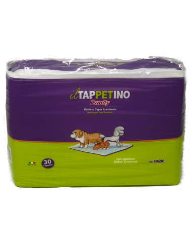 EUROFIL Tappetini Igienici Assorbenti per Cani e Gatti Animali Domestici - Il Tappetino Family Traverse 60x90 - 30 Traversine...