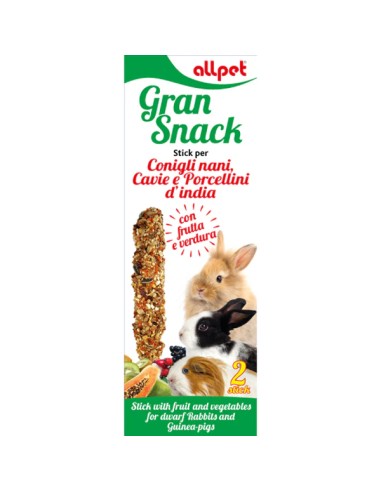 AllPet - Stick per Criceti e Conigli Gran Snack Roditori Stick 110g - ronnypet.it