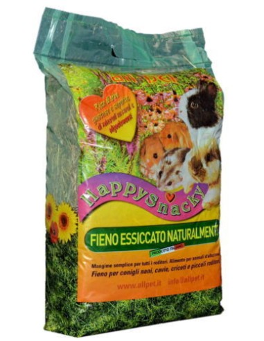 FIENO PER RODITORI HAPPY SNACKY KG.1 - ronnypet.it