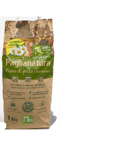 FIENO DI COLLINA CON CAMOMILLA 1.3KG – PAGLIANATURA - ronnypet.it