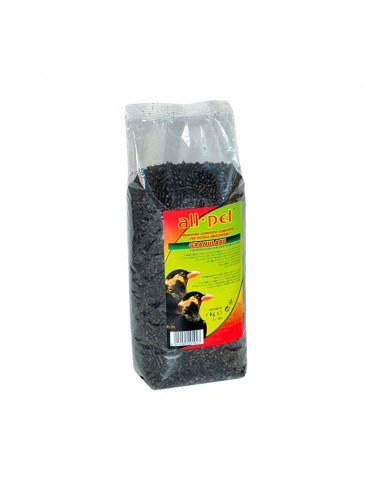 ALL PET GRANULARE NERO ALIMENTO PER VOLATILI 1KG - ronnypet.it