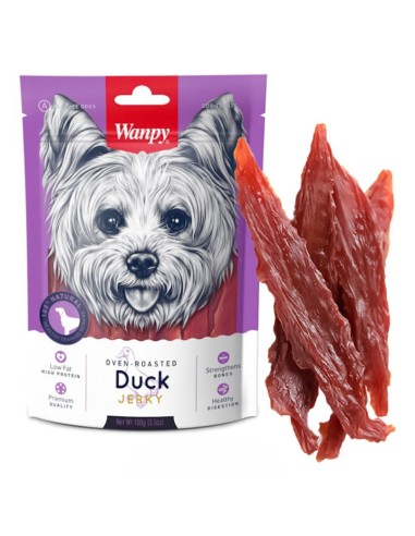 Wanpy Duck Jerky - Trattamento con filetto d'anatra essiccato per cani - ronnypet.it