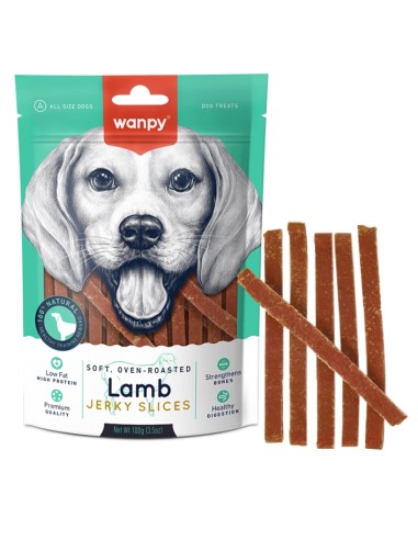 Wanpy Soft Lamb Jerky Slices 100g - ronnypet.it