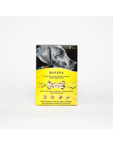 Rolls Rocky Biscotti per Cani banana 300Gr - ronnypet.it