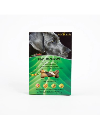 Rolls Rocky Biscotti per Cani heart, moon&'star 300Gr - ronnypet.it