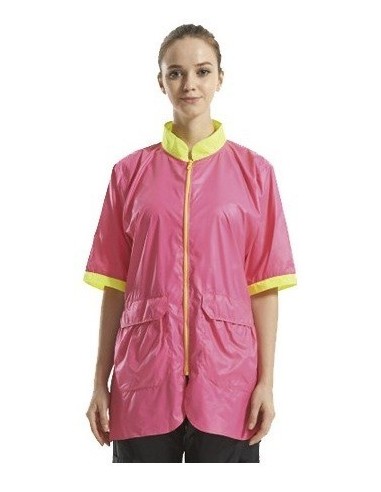 Camice in Nylon Idrorepellente Fucsia con bordi giallo Taglia M 36-38 - ronnypet.it