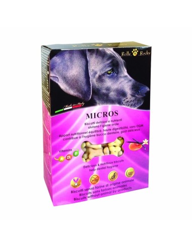 Rolls Rocky Biscotti per Cani Micros Mix 400Gr - ronnypet.it