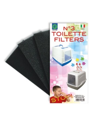 Filtro Per Lettiera Toilette Chiusa per Gatto Cm 9x18x2H 3Pz - ronnypet.it