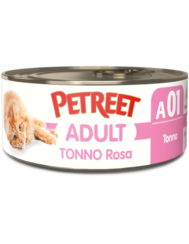 PETREET Gatto Adulto Tonno Rosa da 70 Gr - ronnypet.it